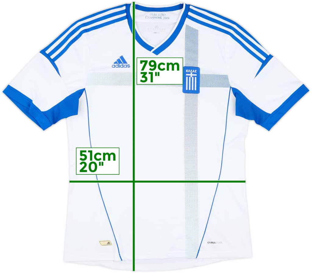 2012-13 Greece Home Shirt - 9/10 - (L)