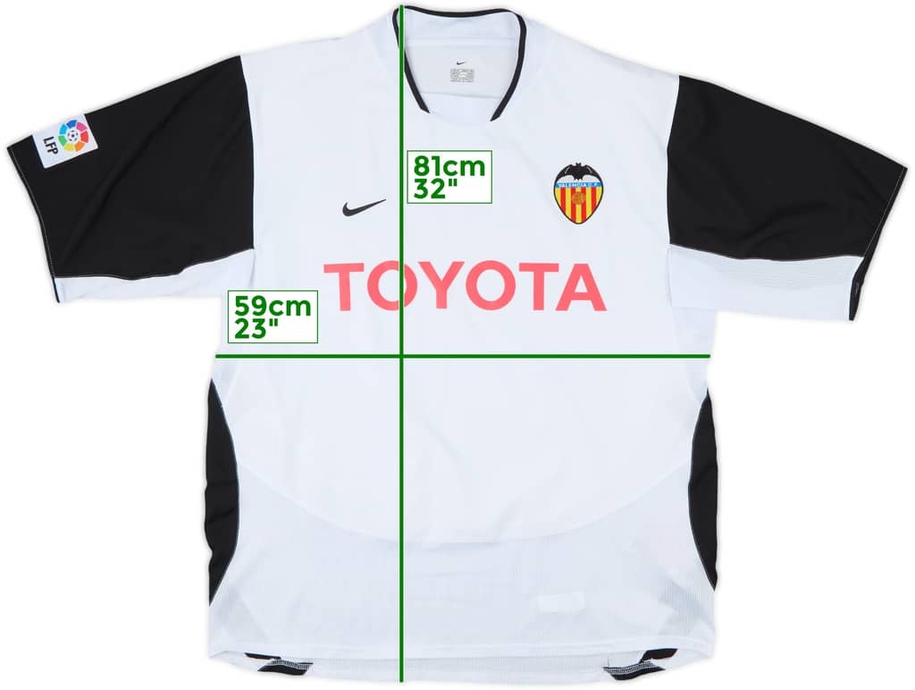 2003-04 Valencia Home Shirt - 10/10 - (XL)