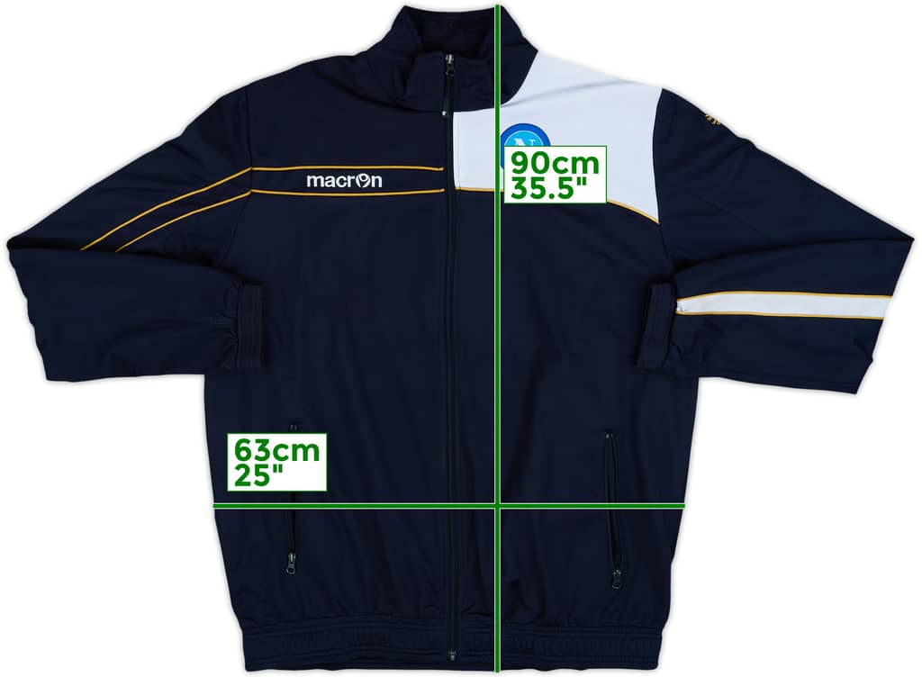 2011-12 Napoli Macron Track Jacket - 9/10 - (4XL)