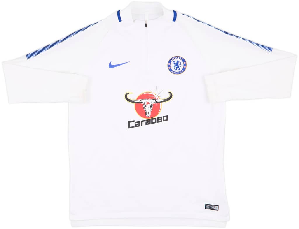 2018-19 Chelsea Nike 1/4 Zip Sweat Top - 10/10 - (L)