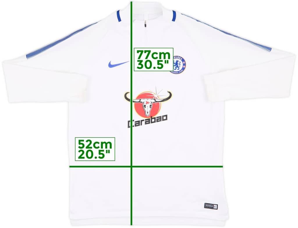 2018-19 Chelsea Nike 1/4 Zip Sweat Top - 10/10 - (L)