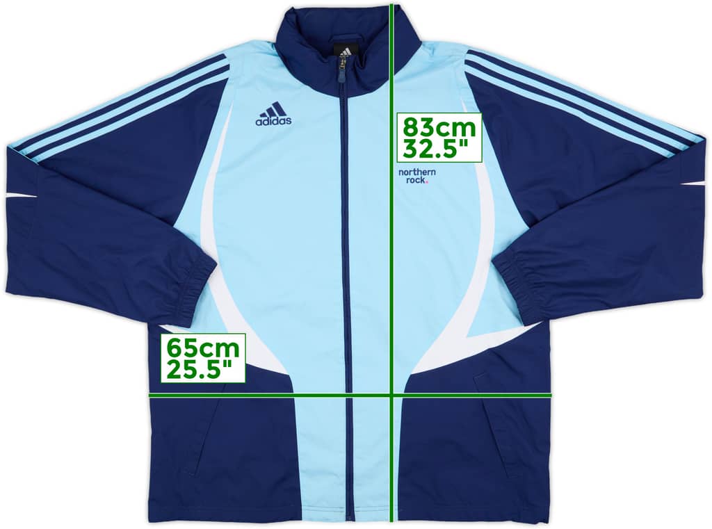 2007-08 Newcastle adidas Track Jacket - 8/10 - (L/XL)