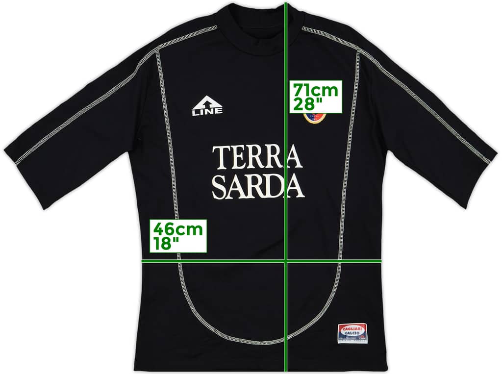 2003-04 Cagliari A-Line Training Shirt - 9/10 - (M)
