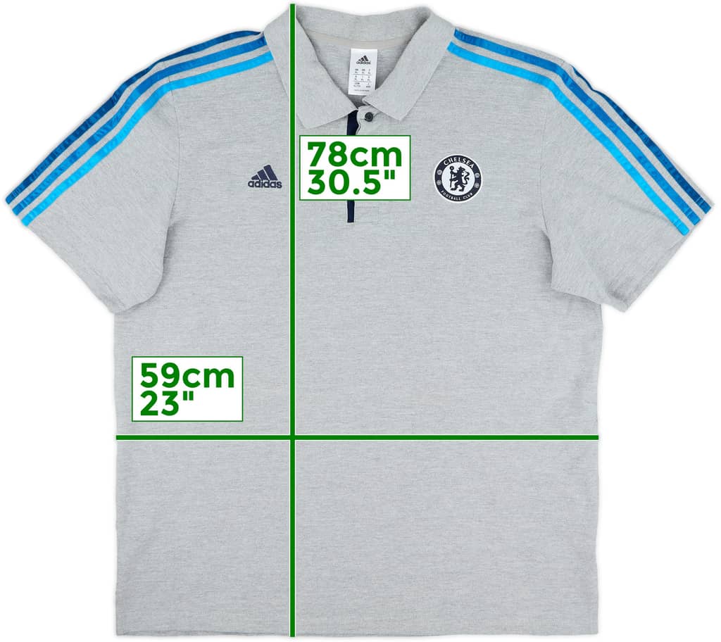 2012-13 Chelsea adidas Polo Shirt - 9/10 - (XL)