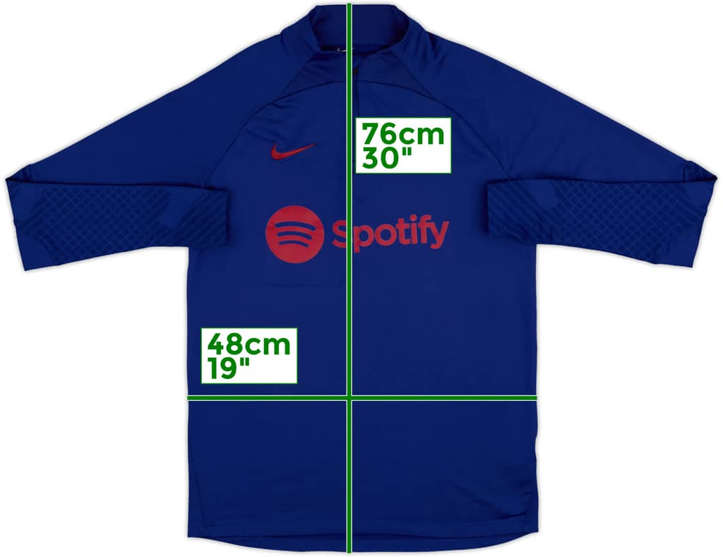 2023-24 Barcelona Nike 1/4 Zip Drill Top - 9/10 - (M)