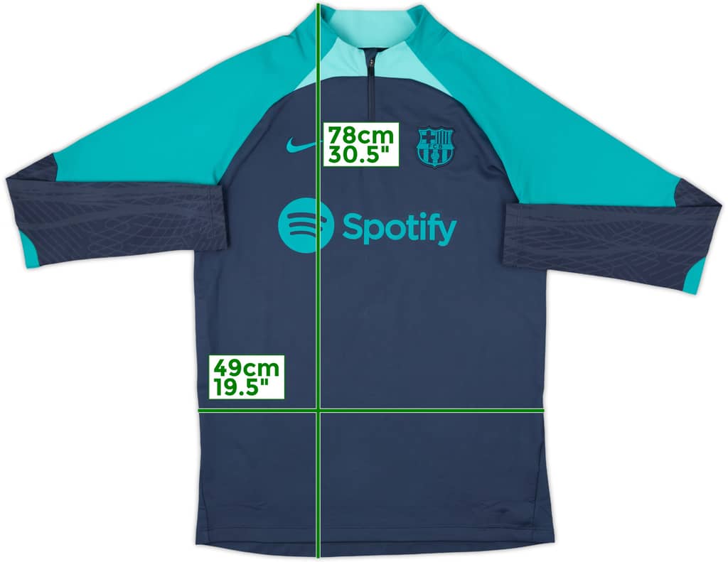 2023-24 Barcelona Nike 1/4 Zip Training Top - 7/10 - (M)