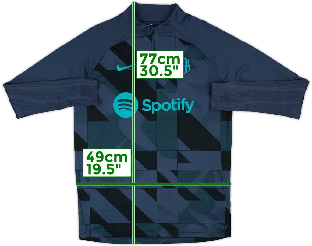 2023-24 Barcelona Nike 1/4 Zip Drill Top - 8/10 - (M)