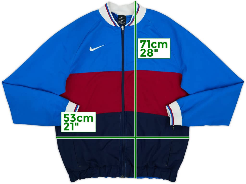 2021-22 Barcelona Nike Track Jacket - 8/10 - (M)