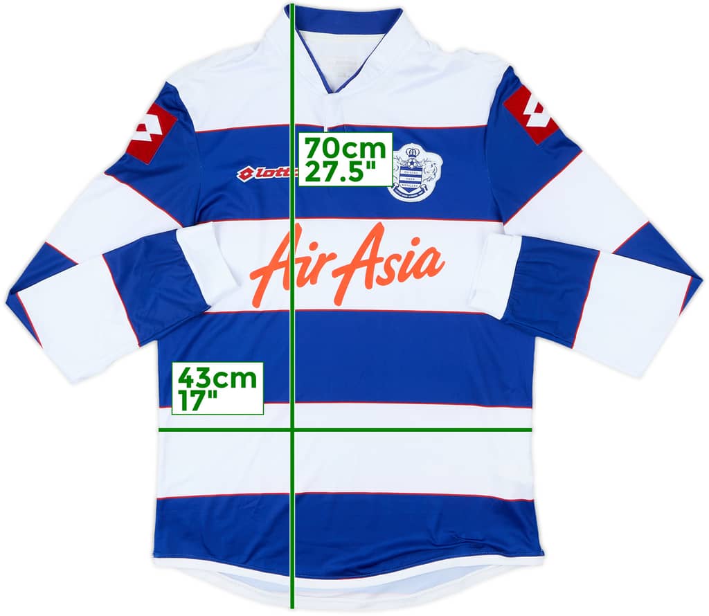 2013-14 QPR Home L/S Shirt - 9/10 - (M)