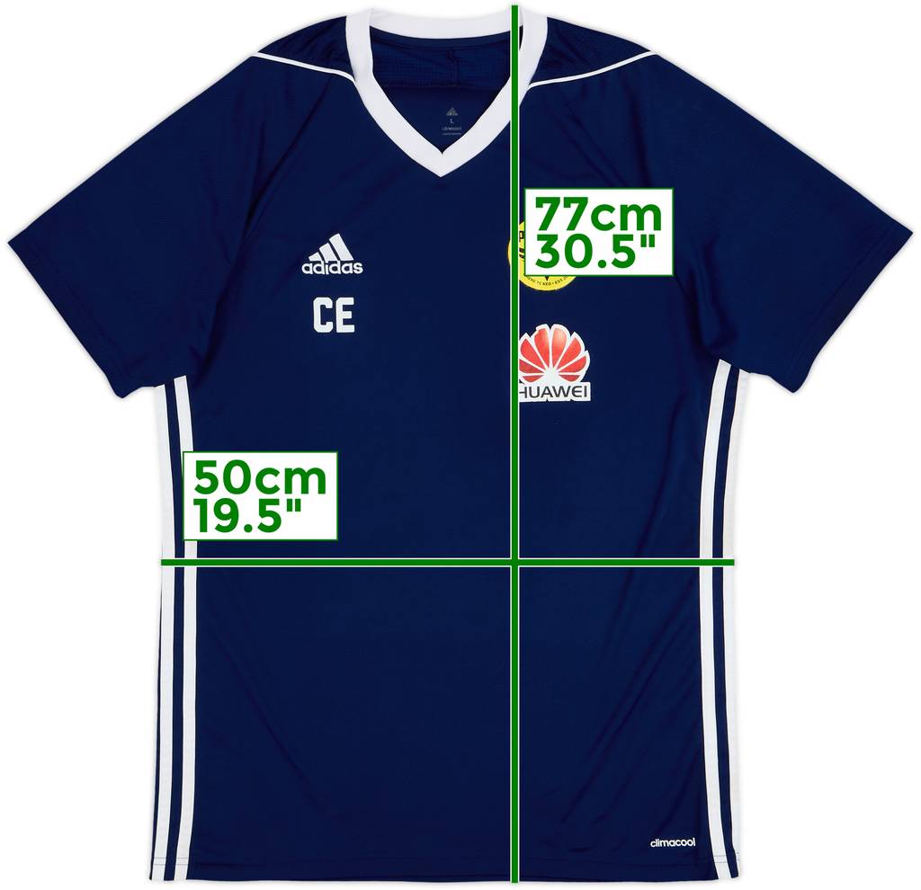 2017-18 Wellington Phoenix adidas Staff Issue Training Shirt CE - 8/10 - (L)