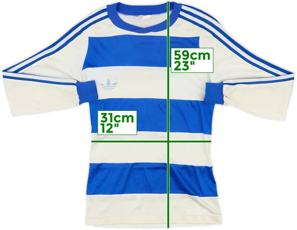 1977-78 QPR Home L/S Shirt - 7/10 - (M.Boys)