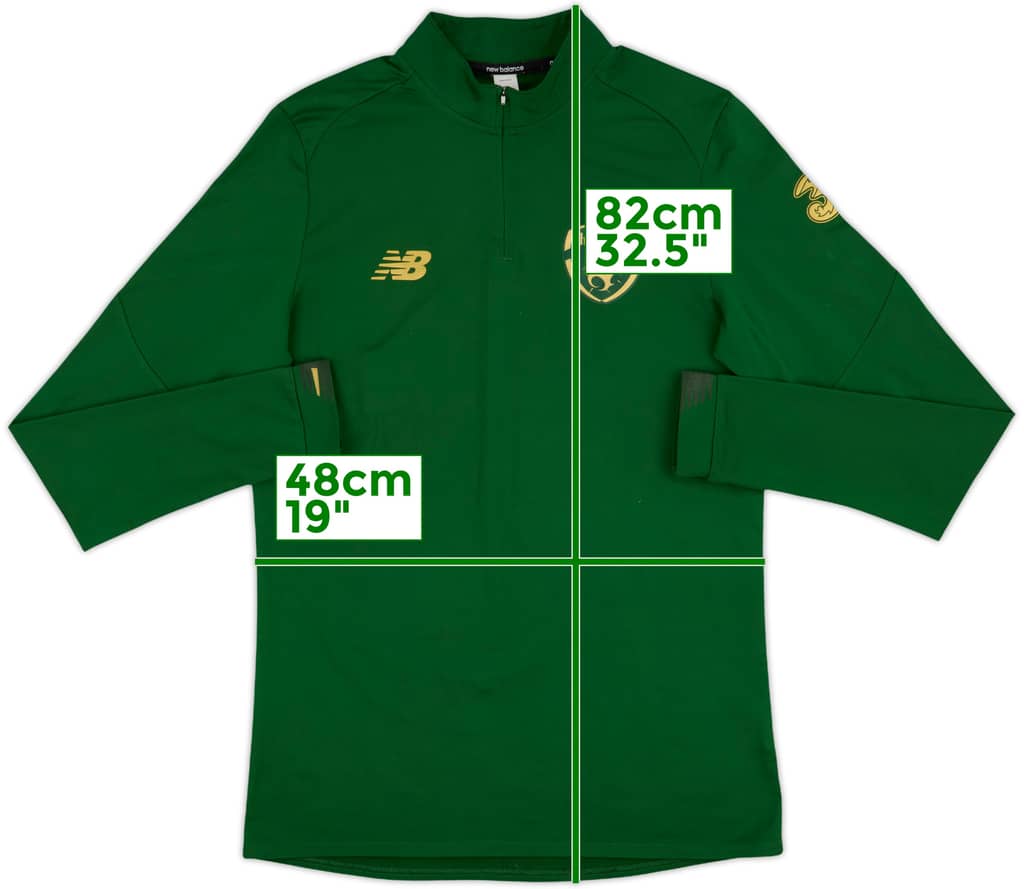 2017-18 Ireland New Balance 1/4 Zip Drill Top - 7/10 - (L)