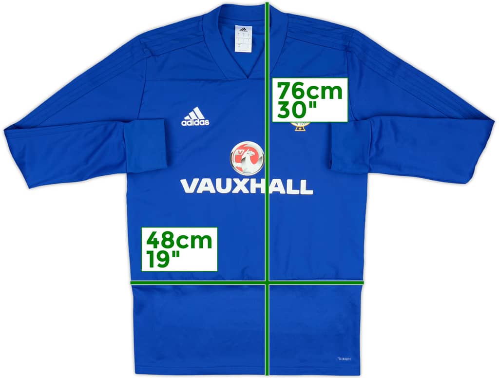 2017-18 Northern Ireland adidas Drill Top - 10/10 - (S)