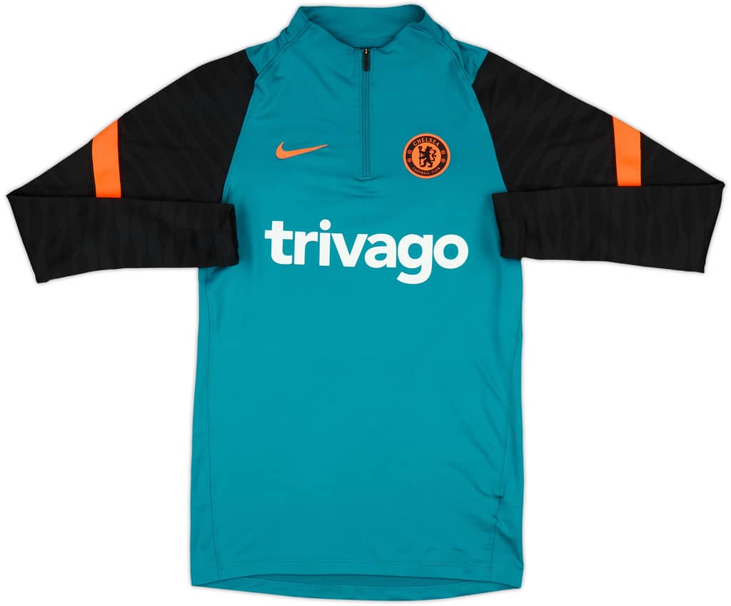 2021-22 Chelsea Nike 1/4 Zip Drill Top - 8/10 - (XS)