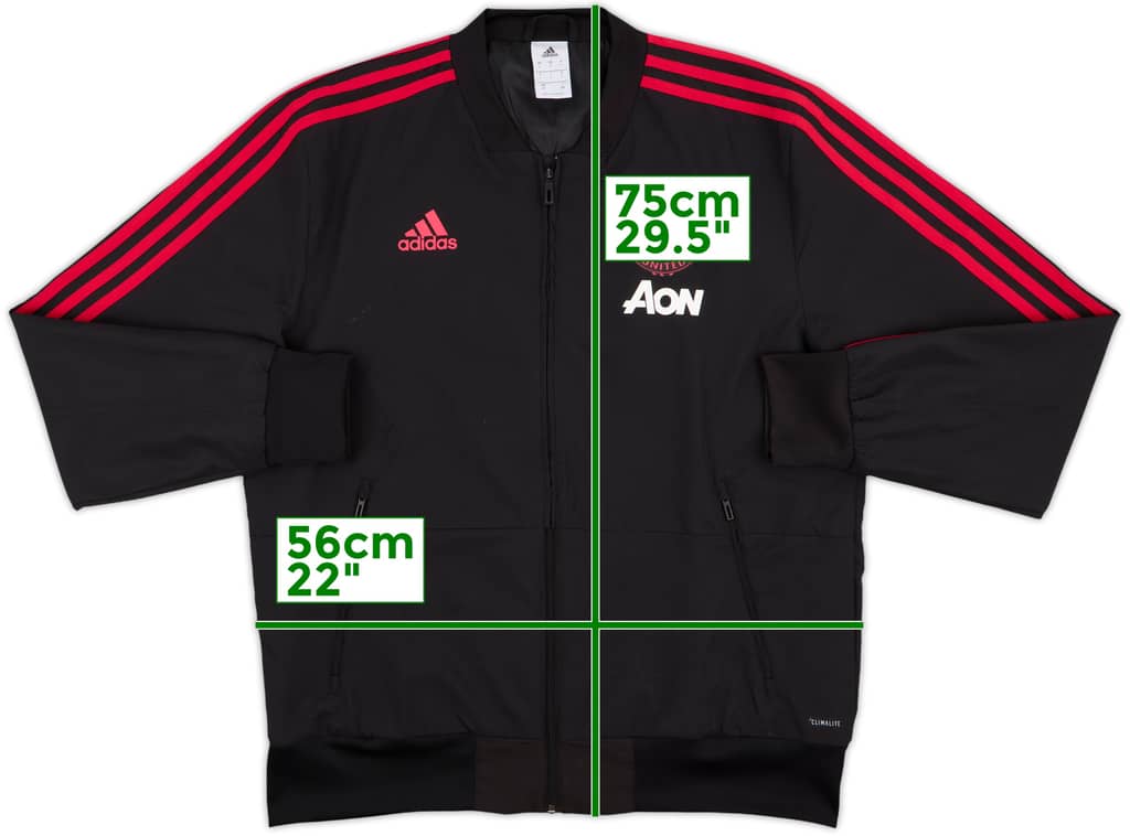 2018-19 Manchester United adidas Track Jacket - 8/10 - (L)