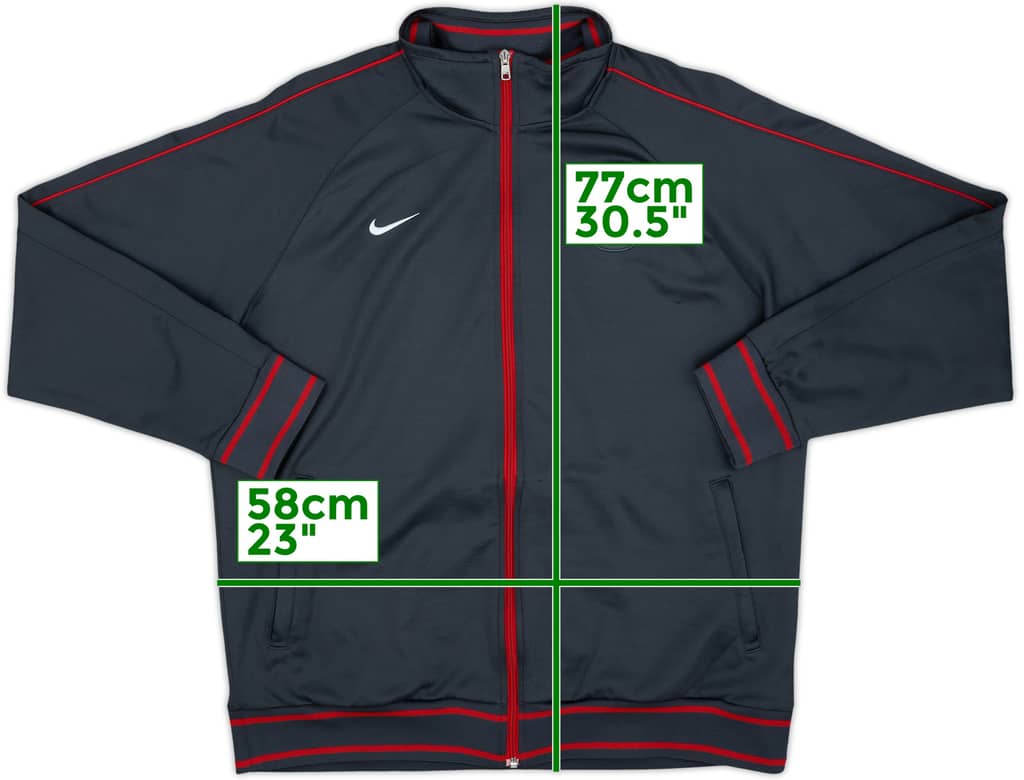 2010-11 Manchester United Nike Track Jacket - 8/10 - (XL)