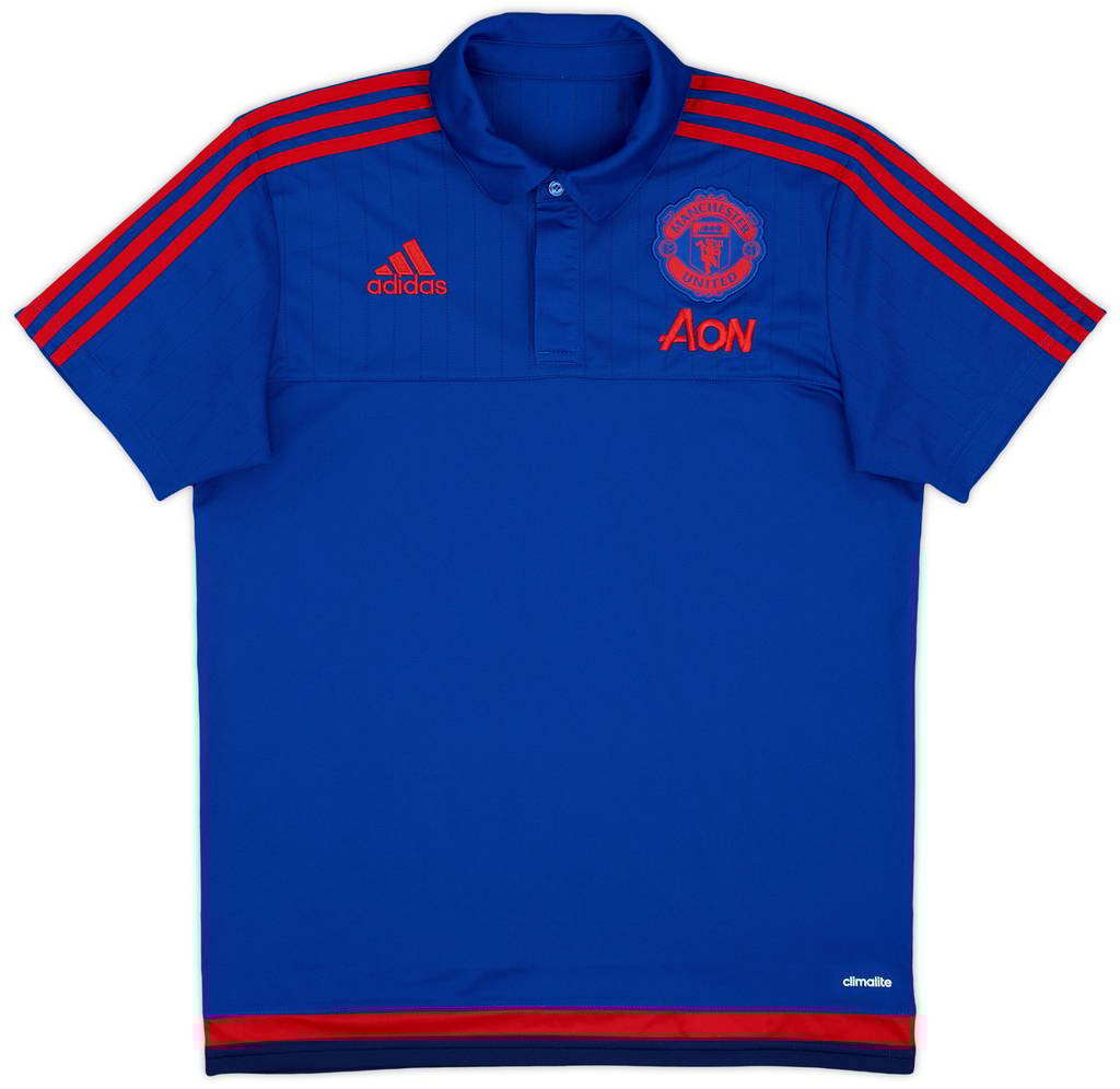 2015-16 Manchester United adidas Polo Shirt - 10/10 - (M)