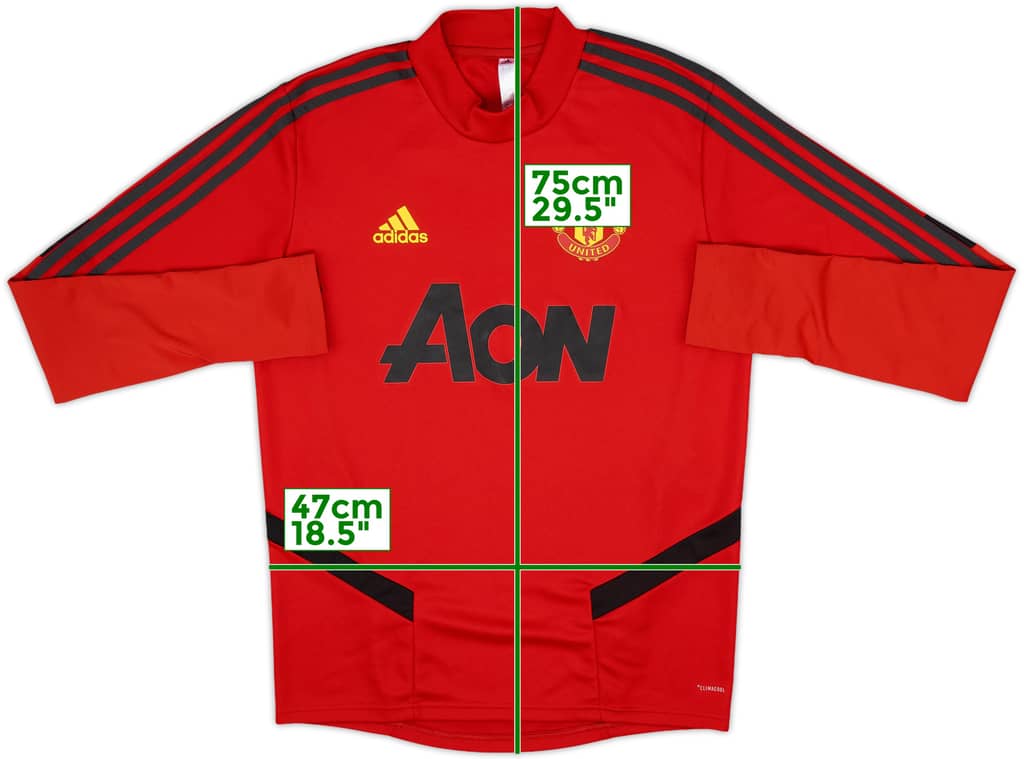 2019-20 Manchester United adidas Sweat Top - 9/10 - (M)