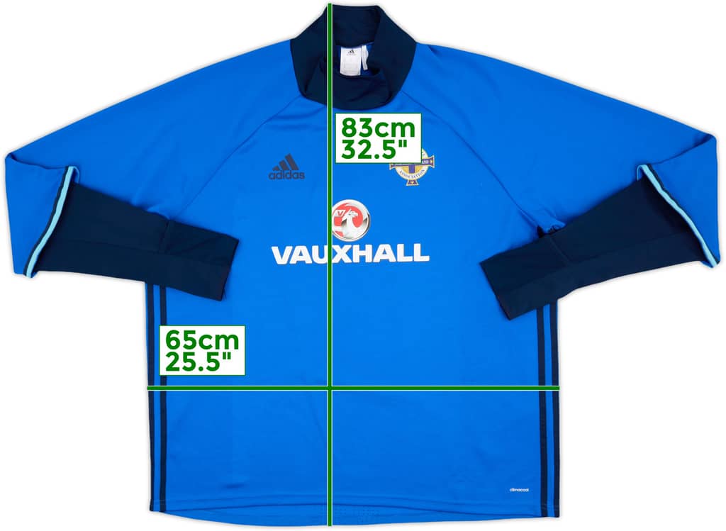 2015-16 Northern Ireland adidas Drill Top - 8/10 - (XXL)