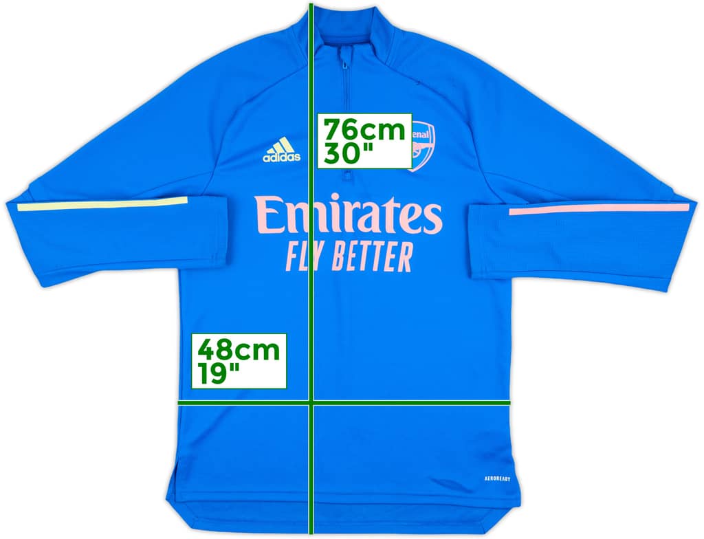 2020-21 Arsenal adidas 1/4 Zip Drill Top - 7/10 - (M)