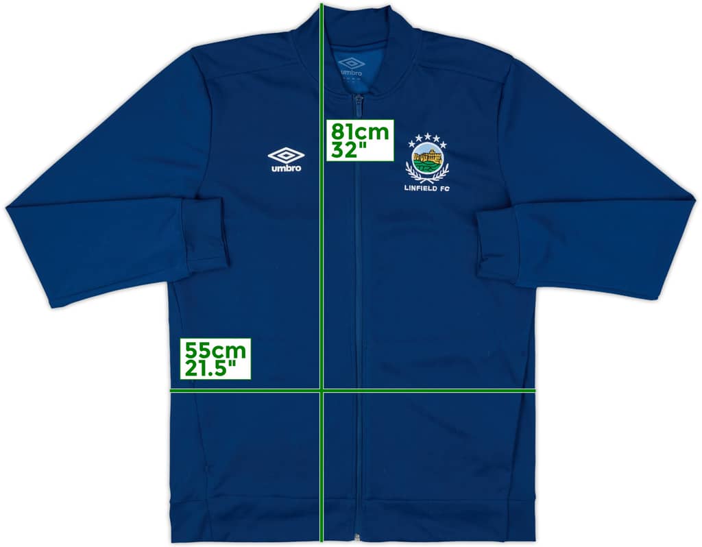 2019-20 Linfield Umbro Track Jacket - 8/10 - (L)