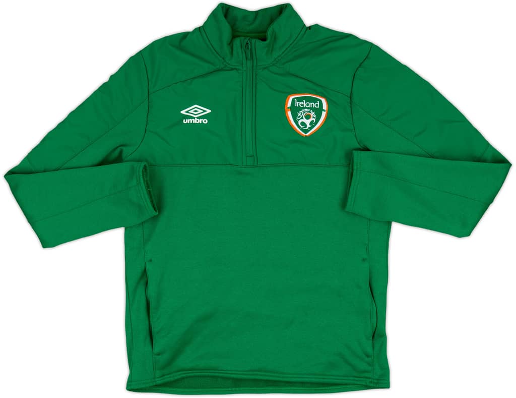 2016-17 Ireland Umbro 1/4 Zip Drill Top - 8/10 - (M)