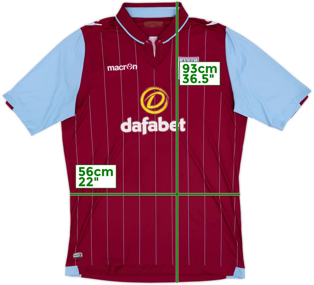 2014-15 Aston Villa Home Shirt - 5/10 - (XXL)