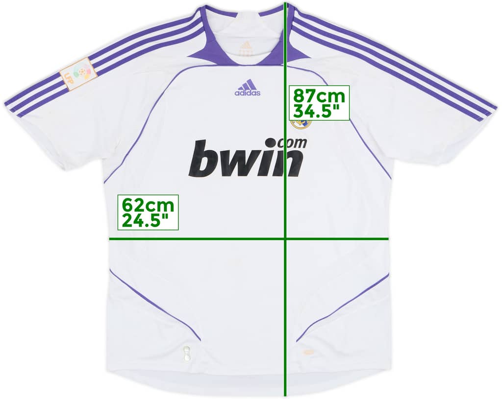 2007-08 Real Madrid Home Shirt - 7/10 - (XL)
