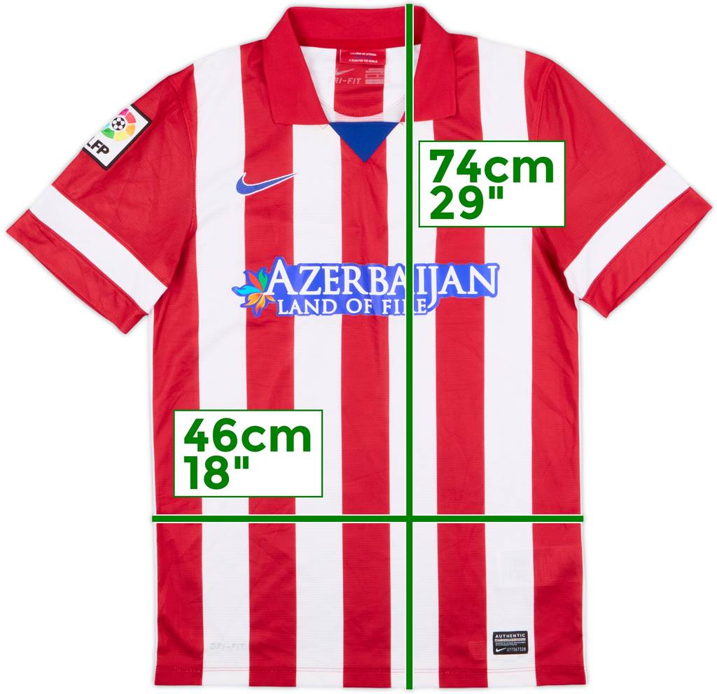 2013-14 Atletico Madrid Home Shirt - 7/10 - (S)