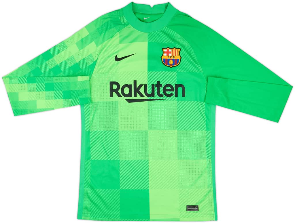 2021-22 Barcelona GK Shirt - 8/10 - (S)