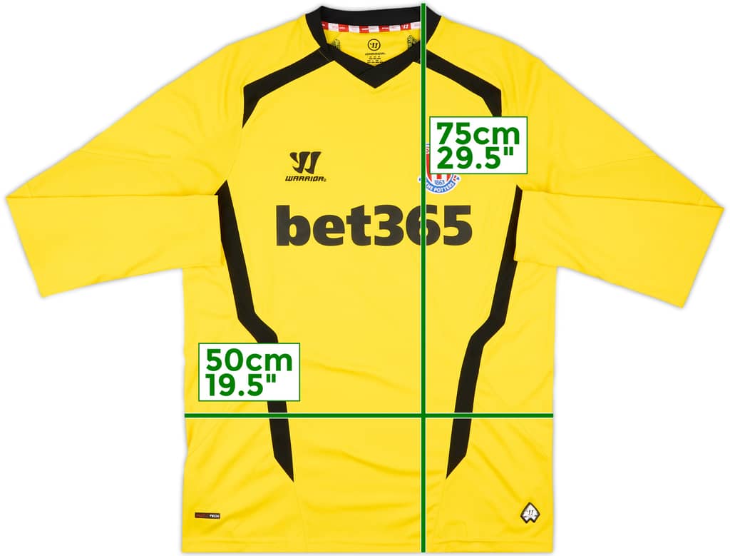 2014-15 Stoke City GK Shirt - 8/10 - (M)