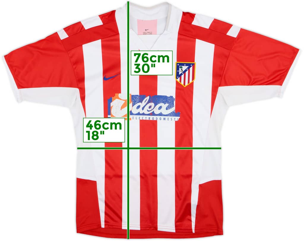 2002-03 Atletico Madrid Home Shirt - 4/10 - (S)