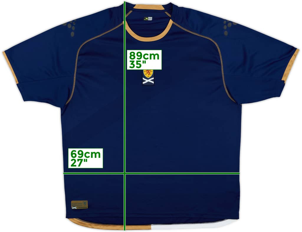 2007-08 Scotland Home Shirt - 8/10 - (3XL)