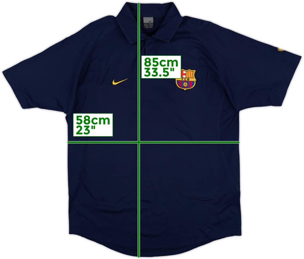 2003-04 Barcelona Nike Polo Shirt - 9/10 - (XL)