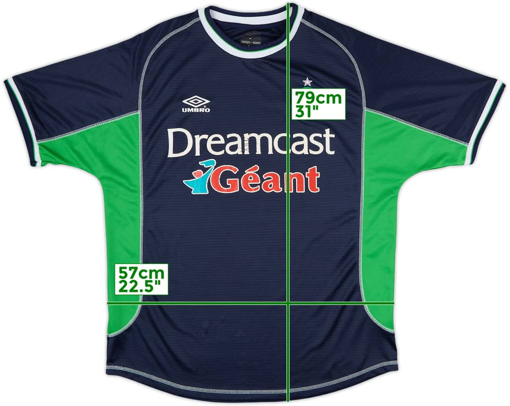 2000-01 Saint Etienne Away Shirt - 7/10 - (XL)