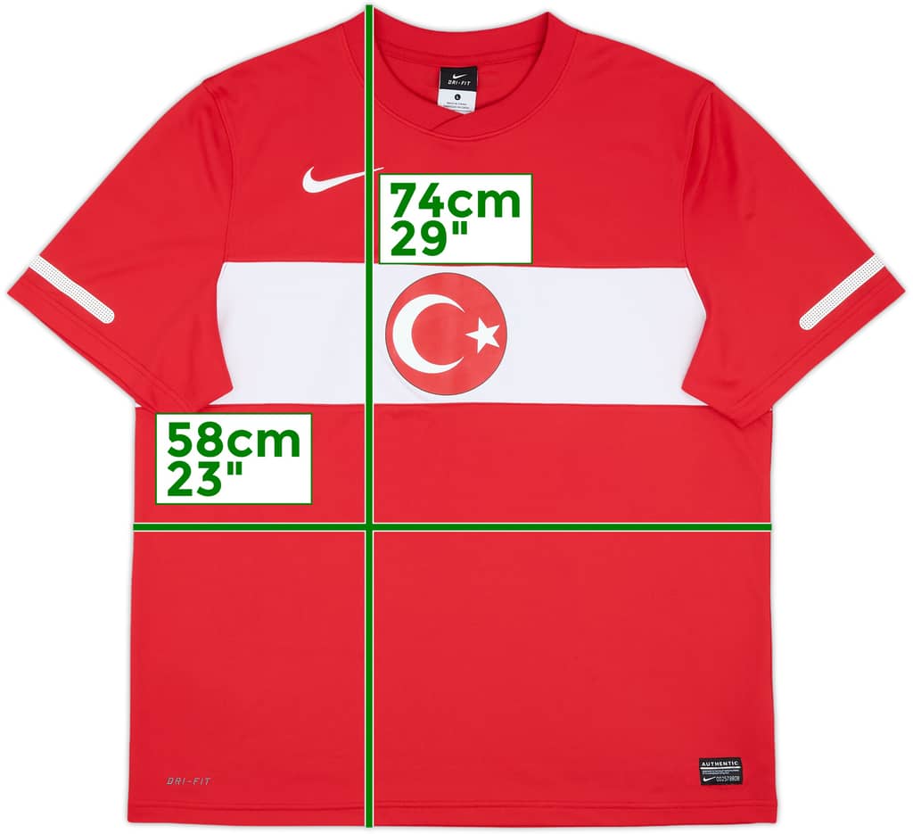 2010-12 Turkey Basic Home Shirt - 10/10 - (L)