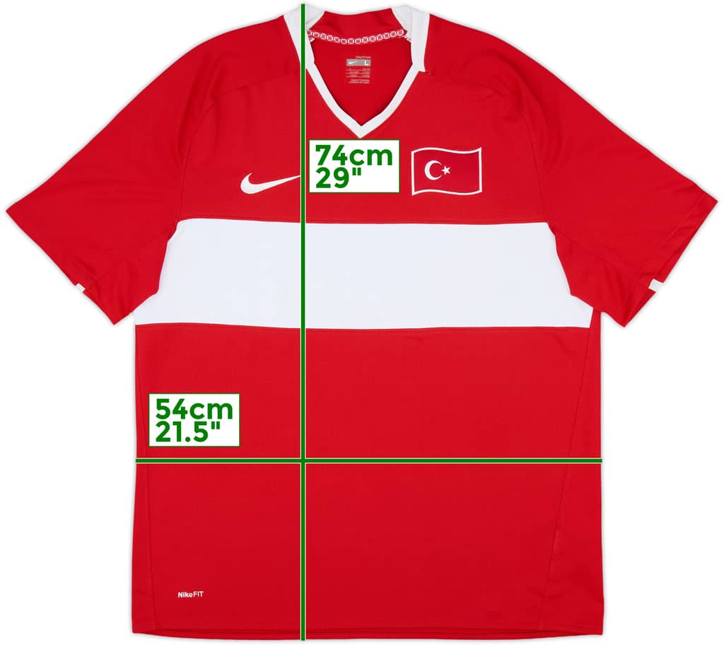 2008-10 Turkey Home Shirt - 8/10 - (L)