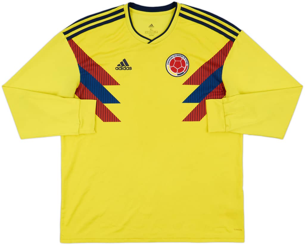 2018-19 Colombia Home L/S Shirt - 7/10 - (XL)