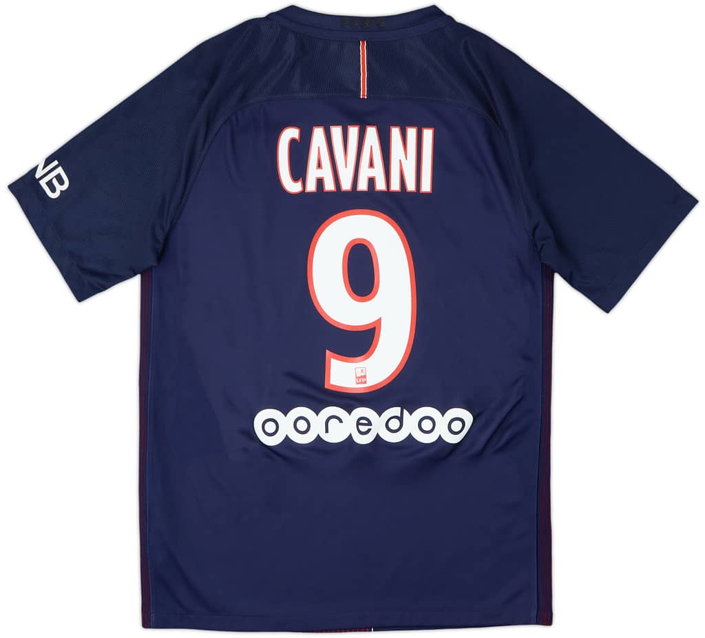 2016-17 Paris Saint-Germain Home Shirt Cavani #9 - 7/10 - (S)