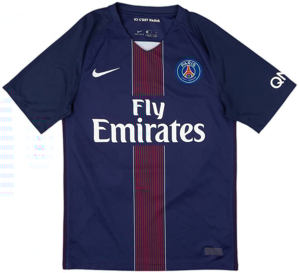 2016-17 Paris Saint-Germain Home Shirt Cavani #9 - 7/10 - (S)