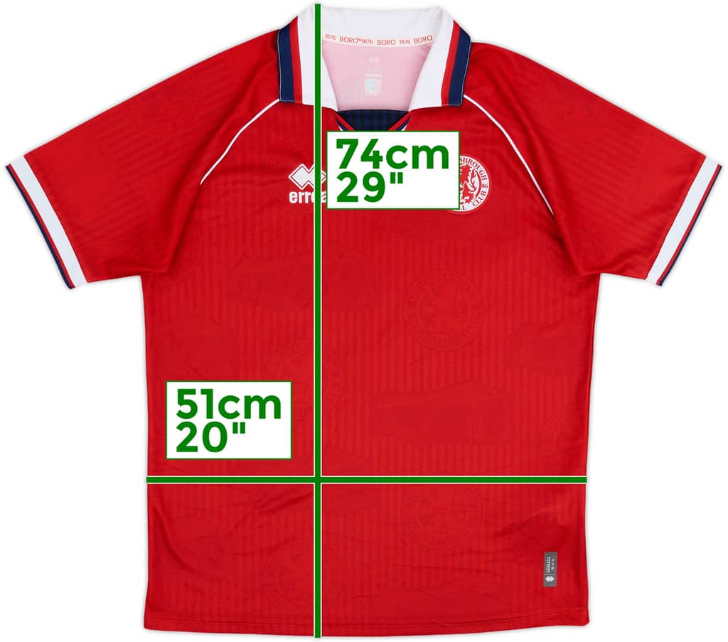 2023 '1995-96' Middlesbrough Errea Reissue Home Shirt - 8/10 - (L)