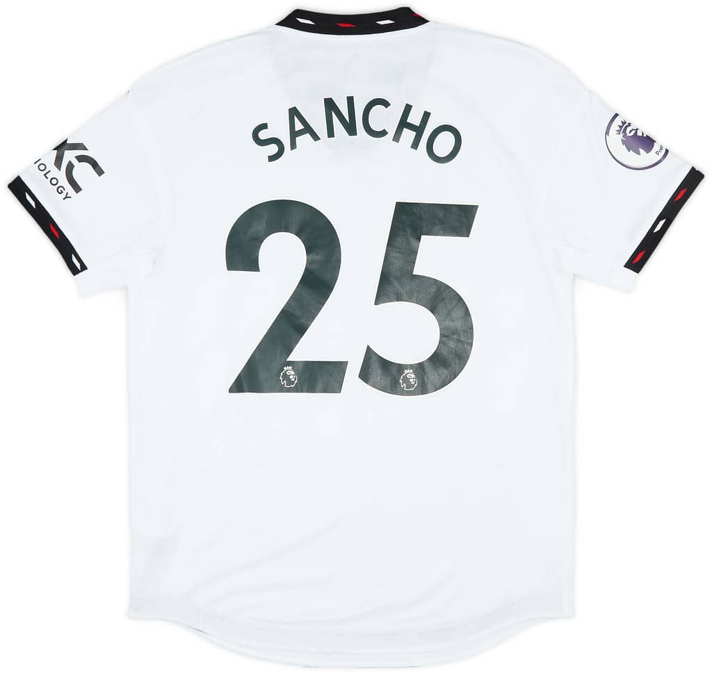2022-23 Manchester United Authentic Away Shirt Sancho #25 - 7/10 - (M)