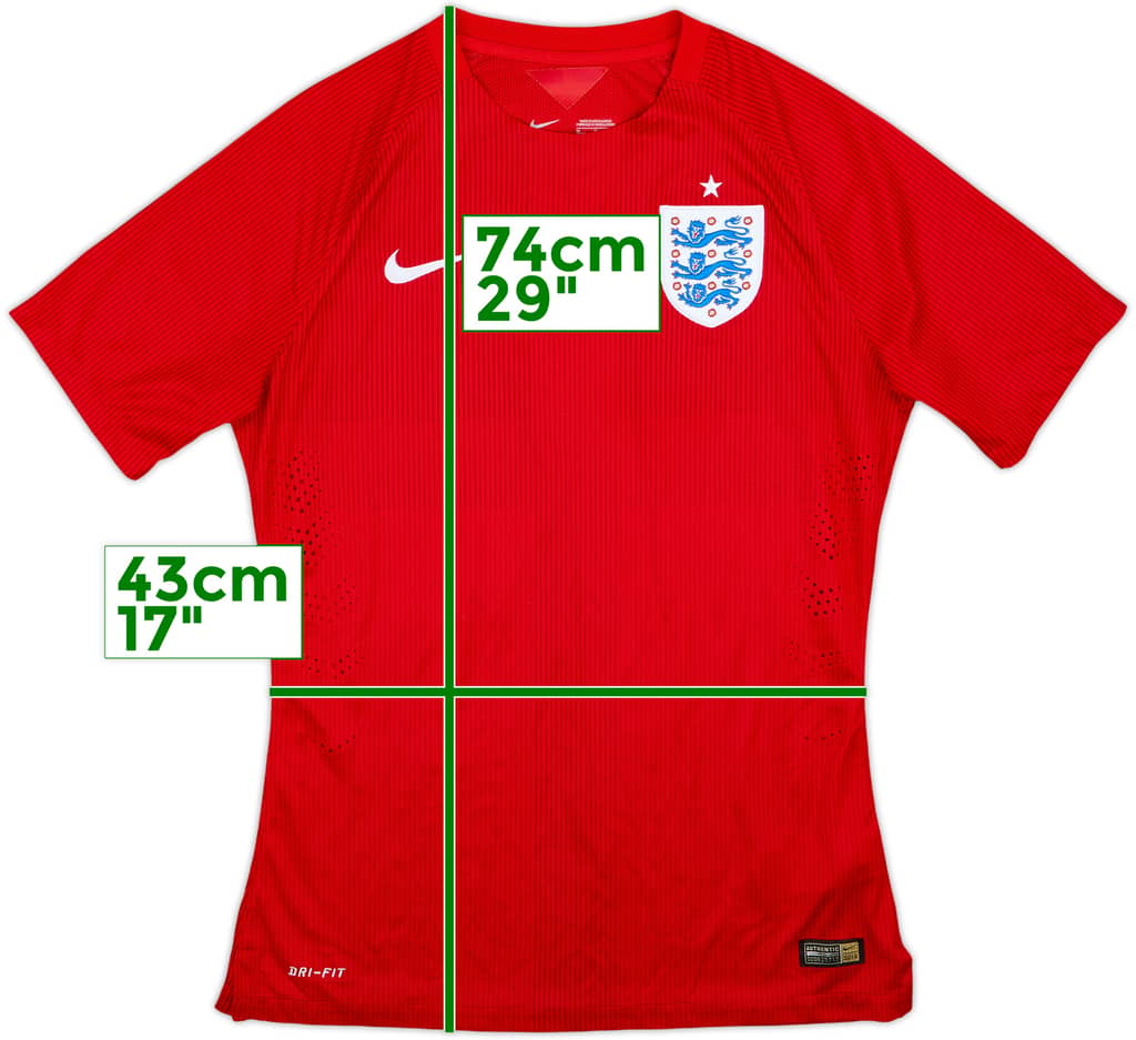 2014-15 England Authentic Away Shirt - 7/10 - (M)