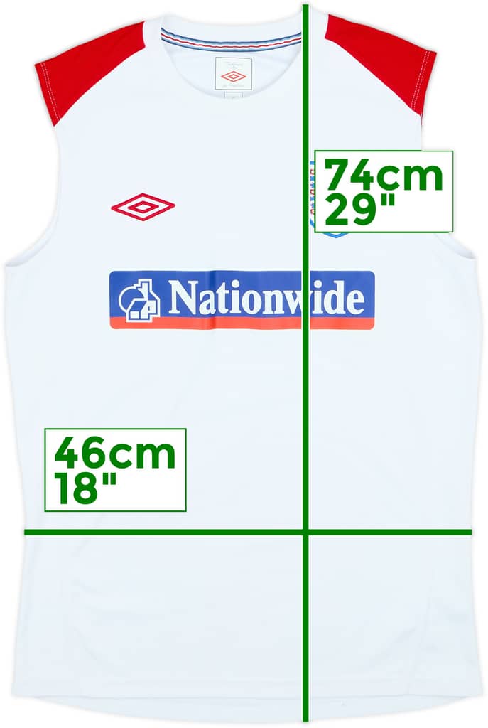 2010-11 England Umbro Training Vest - 9/10 - (M)