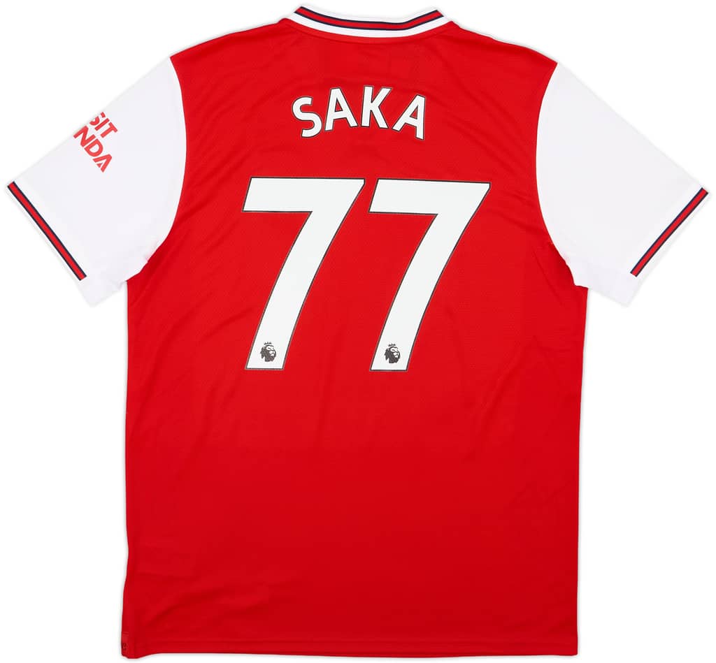 2019-20 Arsenal Home Shirt Saka #77 (L)