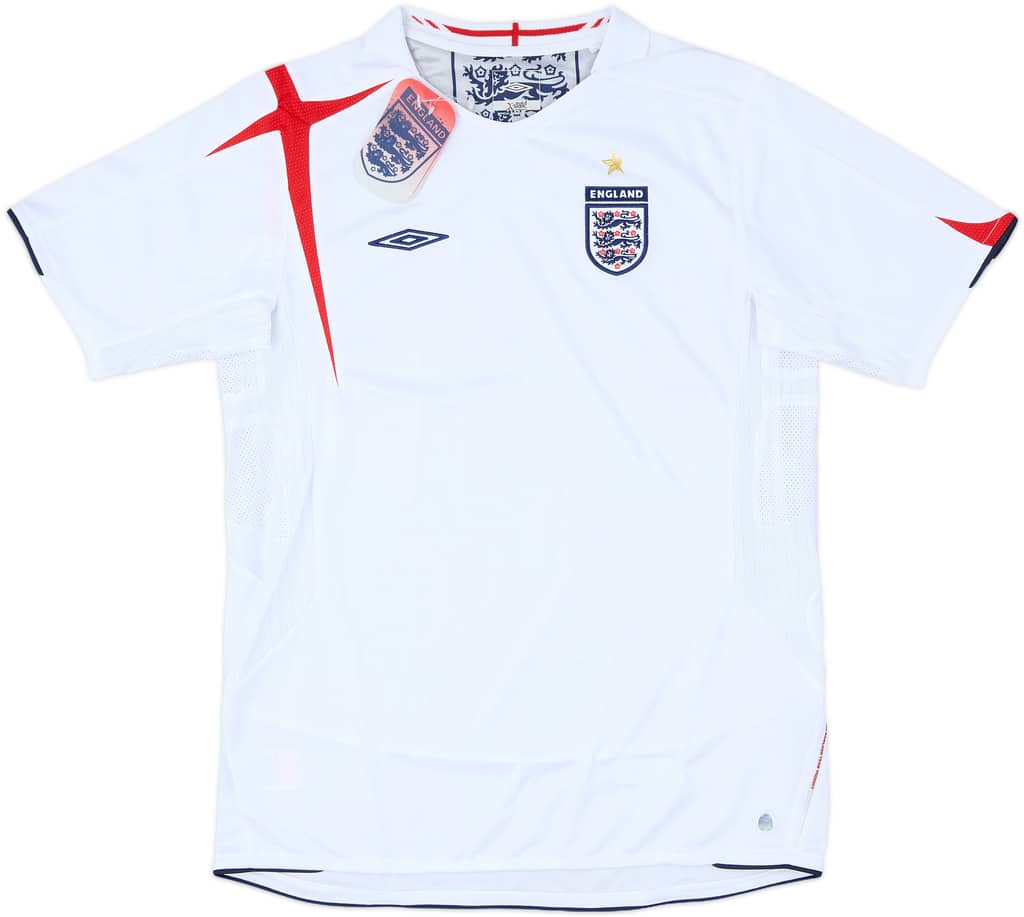 2005-07 England Home Shirt (XL.Boys)
