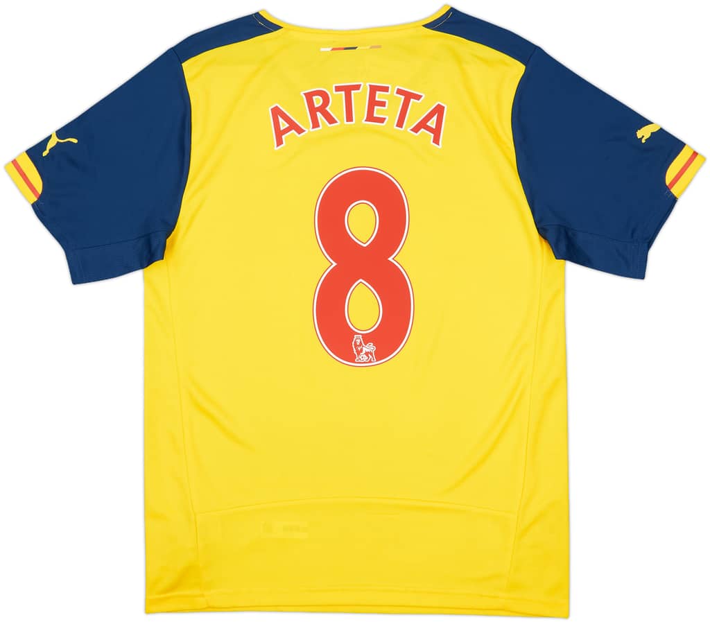 2014-15 Arsenal Away Shirt Arteta #8 (S)