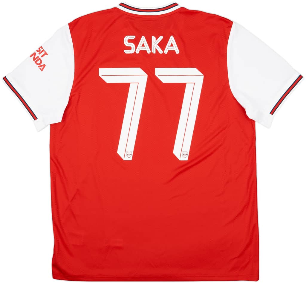 2019-20 Arsenal Home Shirt Saka #77 (XL)