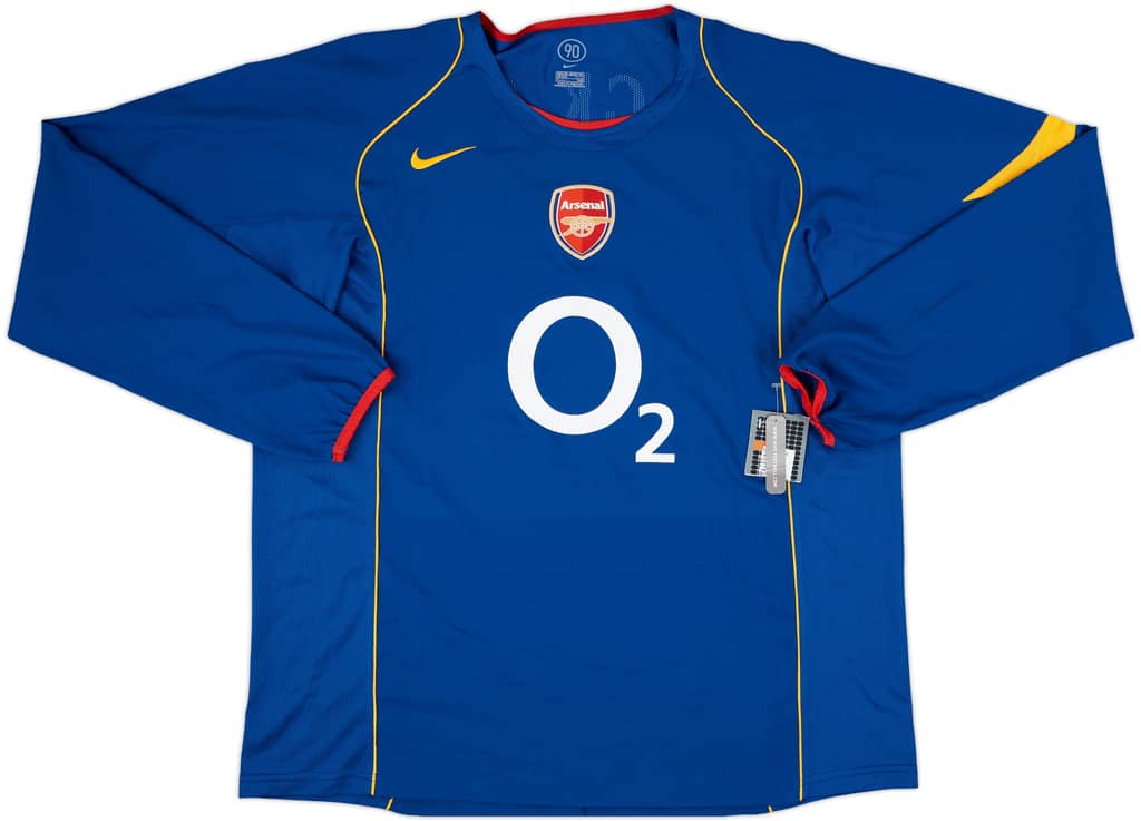 2004-06 Arsenal Away L/S Shirt Bergkamp #10 (XXL)