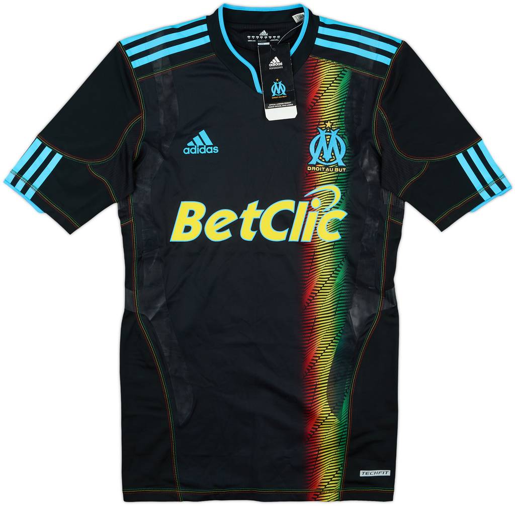 2010-11 Olympique Marseille Player Issue TechFit Third Shirt Lucho #8 (M)